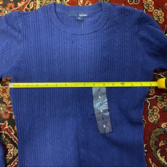 Basic Editions Sweaters Womens Size Small NWT Blue - Picture 4 of 4